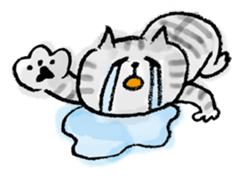 SEKANEKO x Lazy Nyansuke collaboration sticker #9010739