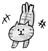 SEKANEKO x Lazy Nyansuke collaboration sticker #9010750