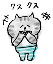 SEKANEKO x Lazy Nyansuke collaboration sticker #9010752