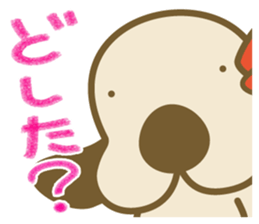 The dog doing the hula 3 sticker #9011345