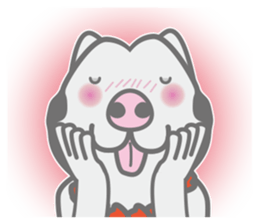 The dog doing the hula 3 sticker #9011362