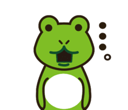 Frog Yuki and familes sticker #9011387