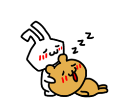 premium rabbit & bear sticker #9011465