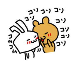 premium rabbit & bear sticker #9011473