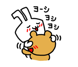 premium rabbit & bear sticker #9011475