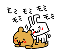 premium rabbit & bear sticker #9011479