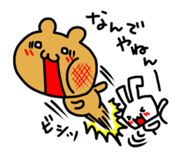 premium rabbit & bear sticker #9011483