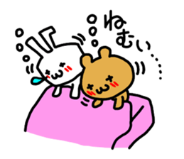 premium rabbit & bear sticker #9011488