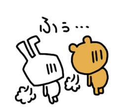 premium rabbit & bear sticker #9011490