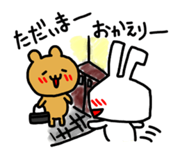 premium rabbit & bear sticker #9011492