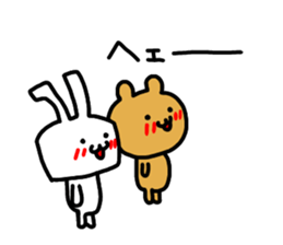 premium rabbit & bear sticker #9011494