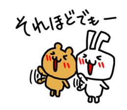 premium rabbit & bear sticker #9011498