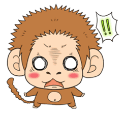 The monkey design sticker second edition sticker #9012001