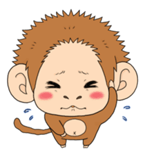 The monkey design sticker second edition sticker #9012003