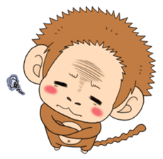 The monkey design sticker second edition sticker #9012006