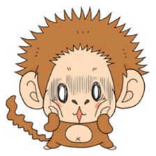 The monkey design sticker second edition sticker #9012007