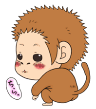 The monkey design sticker second edition sticker #9012015