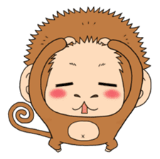 The monkey design sticker second edition sticker #9012016