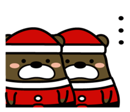Bear that became Santa Claus sticker #9012146