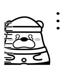 Bear that became Santa Claus sticker #9012158