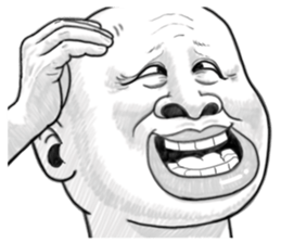 Human skin head 2 (For overseas) sticker #9012588