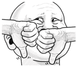 Human skin head 2 (For overseas) sticker #9012606