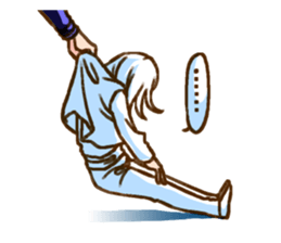 Q edition comic collapse sticker #9012872