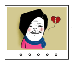 Ama with stick like legs sticker #9013027