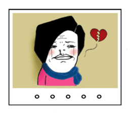 Ama with stick like legs sticker #9013027