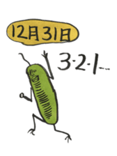 Mr,Euglena Ver10 winter xmas newyear sticker #9013560