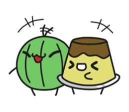 Suika x Purin x Neko sticker #9014371