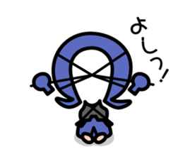 Heart-warming kendo boy sticker #9014394