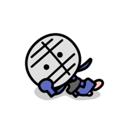Heart-warming kendo boy sticker #9014397