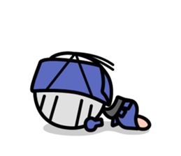 Heart-warming kendo boy sticker #9014409