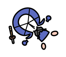 Heart-warming kendo boy sticker #9014417