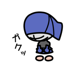 Heart-warming kendo boy sticker #9014419