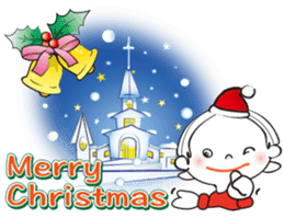 Christmas and New Year's card sticker #9014467