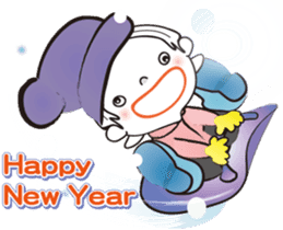 Christmas and New Year's card sticker #9014473