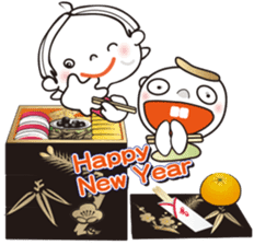 Christmas and New Year's card sticker #9014477