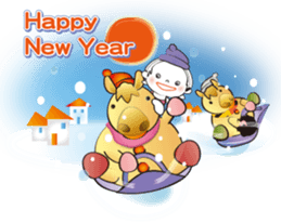 Christmas and New Year's card sticker #9014499