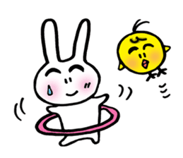 Geji eyebrow rabbit sticker #9014626