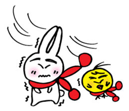 Geji eyebrow rabbit sticker #9014627