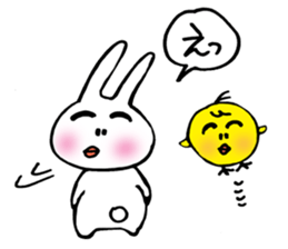 Geji eyebrow rabbit sticker #9014637
