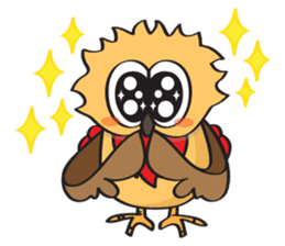 Happy City Owl sticker #9014829