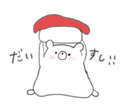 rakugaki bear sticker 2 sticker #9014947