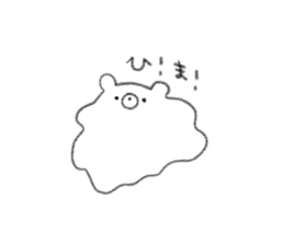 rakugaki bear sticker 2 sticker #9014963