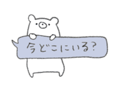 rakugaki bear sticker 2 sticker #9014965