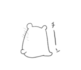 rakugaki bear sticker 2 sticker #9014982