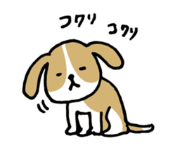 Cute Beagle dog Sticker sticker #9015419