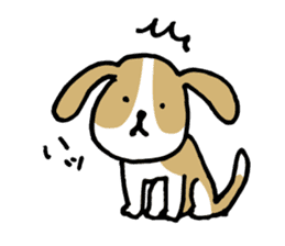 Cute Beagle dog Sticker sticker #9015420